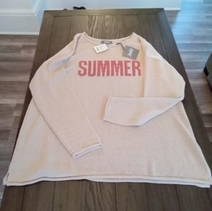 Summer" sweater plus size